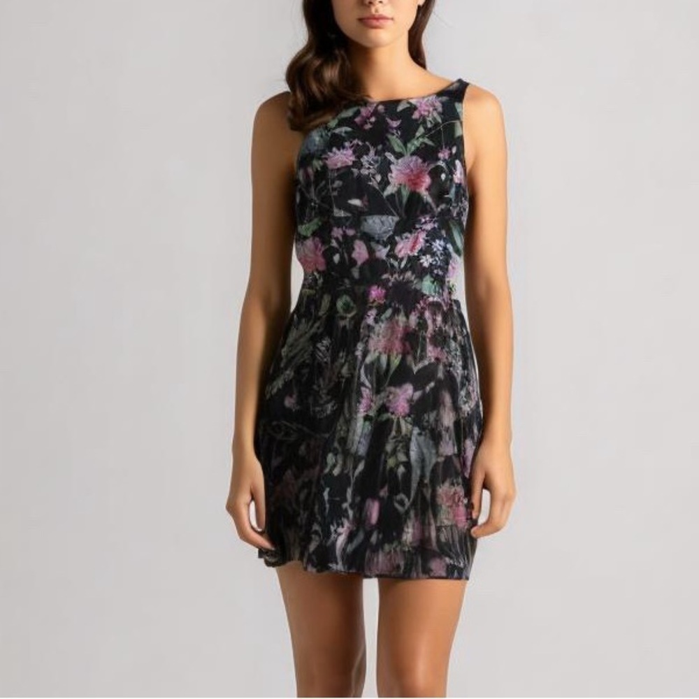 Samantha Pleet Sz XS Floral Girly Cottagecore Fit and Flare Mini Dress